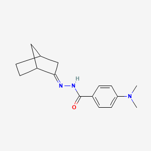 N'-(bicyclo[2.2.1]hept-2-ylidene)-4-(dimethylamino)benzohydrazide