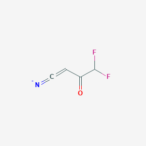 molecular formula C4H2F2NO- B10901897 (1E)-1-cyano-3,3-difluoroprop-1-en-2-olate 