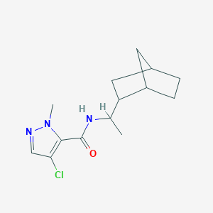 N-[1-(bicyclo[2.2.1]hept-2-yl)ethyl]-4-chloro-1-methyl-1H-pyrazole-5-carboxamide