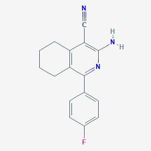 3-Amino-1-(4-fluorophenyl)-5,6,7,8-tetrahydroisoquinoline-4-carbonitrile