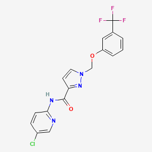 N-(5-chloropyridin-2-yl)-1-{[3-(trifluoromethyl)phenoxy]methyl}-1H-pyrazole-3-carboxamide