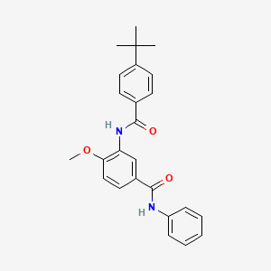 3-{[(4-tert-butylphenyl)carbonyl]amino}-4-methoxy-N-phenylbenzamide