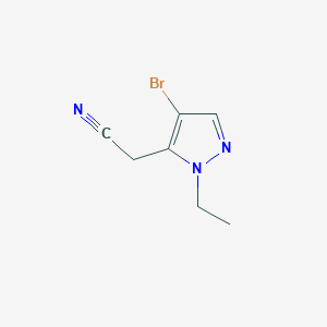 2-(4-Bromo-1-ethyl-1H-pyrazol-5-yl)acetonitrile