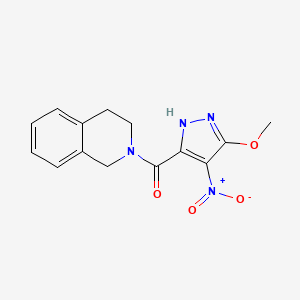 3,4-dihydroisoquinolin-2(1H)-yl(3-methoxy-4-nitro-1H-pyrazol-5-yl)methanone