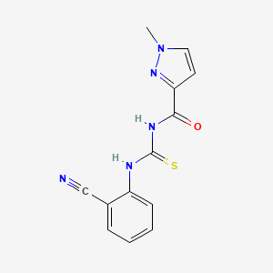 N-[(2-cyanophenyl)carbamothioyl]-1-methyl-1H-pyrazole-3-carboxamide