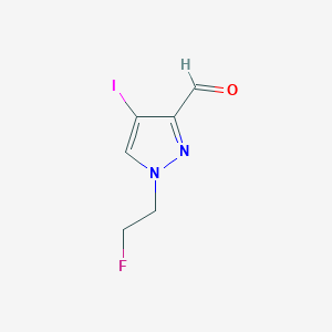 1-(2-Fluoroethyl)-4-iodo-1H-pyrazole-3-carbaldehyde