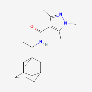 N~4~-[1-(1-Adamantyl)propyl]-1,3,5-trimethyl-1H-pyrazole-4-carboxamide