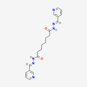 N'~1~,N'~8~-bis[(E)-pyridin-3-ylmethylidene]octanedihydrazide