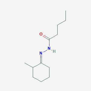 N'-[(1E)-2-methylcyclohexylidene]pentanehydrazide