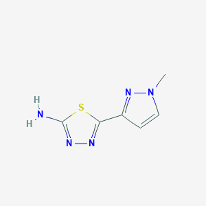 5-(1-Methyl-1H-pyrazol-3-yl)-1,3,4-thiadiazol-2-amine