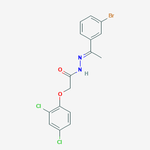 N'-[(1E)-1-(3-bromophenyl)ethylidene]-2-(2,4-dichlorophenoxy)acetohydrazide