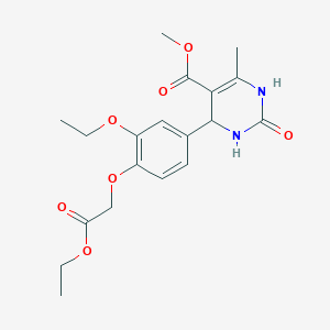 Methyl 4-[3-ethoxy-4-(2-ethoxy-2-oxoethoxy)phenyl]-6-methyl-2-oxo-1,2,3,4-tetrahydro-5-pyrimidinecarboxylate