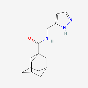 N~1~-(1H-Pyrazol-3-ylmethyl)-1-adamantanecarboxamide