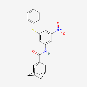 N~1~-[3-Nitro-5-(phenylsulfanyl)phenyl]-1-adamantanecarboxamide