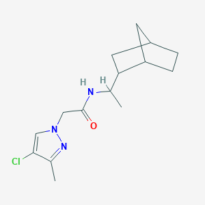 N-[1-(bicyclo[2.2.1]hept-2-yl)ethyl]-2-(4-chloro-3-methyl-1H-pyrazol-1-yl)acetamide