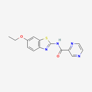 N-(6-ethoxy-1,3-benzothiazol-2-yl)pyrazine-2-carboxamide