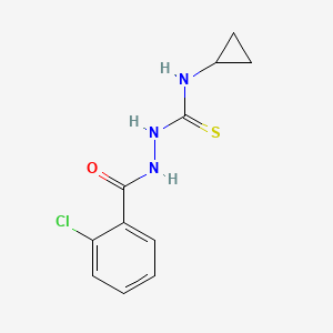 2-[(2-chlorophenyl)carbonyl]-N-cyclopropylhydrazinecarbothioamide