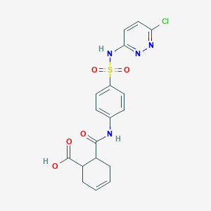 6-({4-[(6-Chloropyridazin-3-yl)sulfamoyl]phenyl}carbamoyl)cyclohex-3-ene-1-carboxylic acid