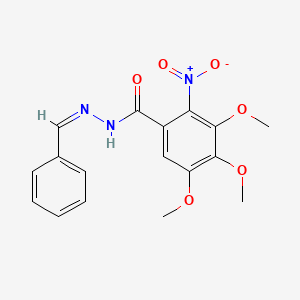 N'-benzylidene-2-nitro-3,4,5-trimethoxybenzohydrazide