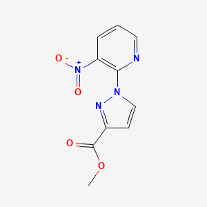 methyl 1-(3-nitropyridin-2-yl)-1H-pyrazole-3-carboxylate