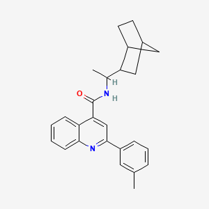 N-[1-(bicyclo[2.2.1]hept-2-yl)ethyl]-2-(3-methylphenyl)quinoline-4-carboxamide