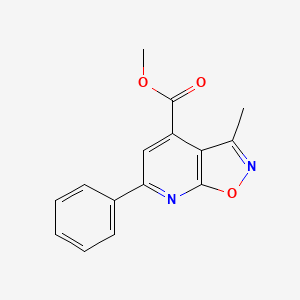 molecular formula C15H12N2O3 B10903432 Methyl 3-methyl-6-phenylisoxazolo[5,4-b]pyridine-4-carboxylate CAS No. 1011396-96-5