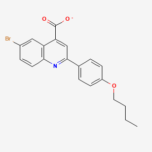 6-Bromo-2-(4-butoxyphenyl)quinoline-4-carboxylate