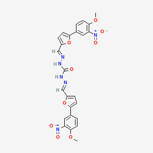 N'',N'''-bis{(E)-[5-(4-methoxy-3-nitrophenyl)furan-2-yl]methylidene}carbonohydrazide