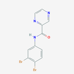 N-(3,4-dibromophenyl)pyrazine-2-carboxamide