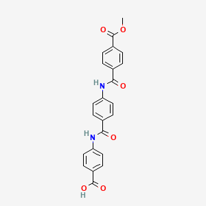 4-({[4-({[4-(Methoxycarbonyl)phenyl]carbonyl}amino)phenyl]carbonyl}amino)benzoic acid