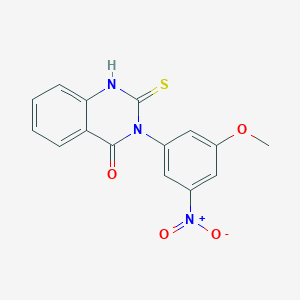 3-(3-methoxy-5-nitrophenyl)-2-sulfanylquinazolin-4(3H)-one