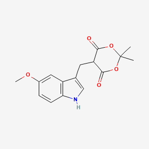 5-[(5-methoxy-1H-indol-3-yl)methyl]-2,2-dimethyl-1,3-dioxane-4,6-dione