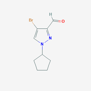 4-Bromo-1-cyclopentyl-1H-pyrazole-3-carbaldehyde