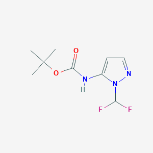 tert-butyl N-[2-(difluoromethyl)pyrazol-3-yl]carbamate