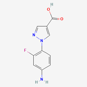 1-(4-Amino-2-fluorophenyl)-1H-pyrazole-4-carboxylic acid