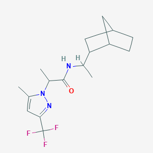 N-[1-(bicyclo[2.2.1]hept-2-yl)ethyl]-2-[5-methyl-3-(trifluoromethyl)-1H-pyrazol-1-yl]propanamide