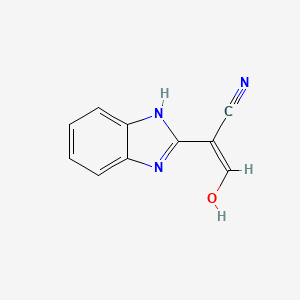 (Z)-2-(1H-benzimidazol-2-yl)-3-hydroxyprop-2-enenitrile