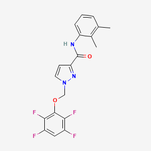 N-(2,3-dimethylphenyl)-1-[(2,3,5,6-tetrafluorophenoxy)methyl]-1H-pyrazole-3-carboxamide