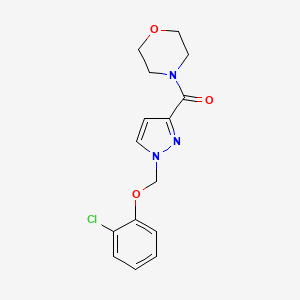 {1-[(2-chlorophenoxy)methyl]-1H-pyrazol-3-yl}(morpholin-4-yl)methanone