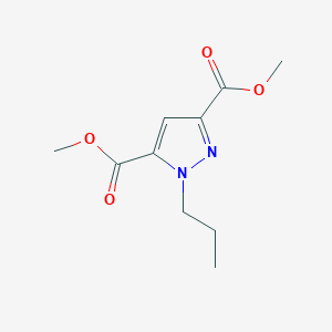 molecular formula C10H14N2O4 B10904291 Dimethyl 1-propyl-1H-pyrazole-3,5-dicarboxylate 