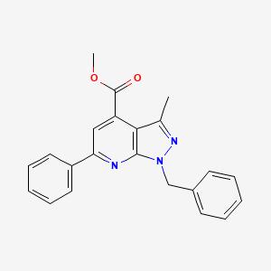 methyl 1-benzyl-3-methyl-6-phenyl-1H-pyrazolo[3,4-b]pyridine-4-carboxylate