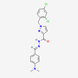 1-(2,4-dichlorobenzyl)-N'-{(E)-[4-(dimethylamino)phenyl]methylidene}-1H-pyrazole-3-carbohydrazide