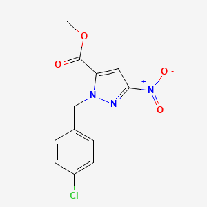 Methyl 1-(4-chlorobenzyl)-3-nitro-1H-pyrazole-5-carboxylate