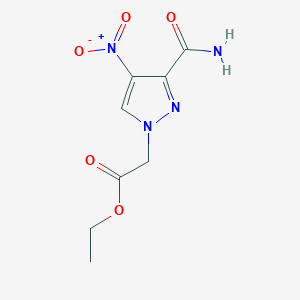 ethyl (3-carbamoyl-4-nitro-1H-pyrazol-1-yl)acetate