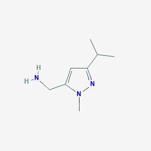 [1-methyl-3-(propan-2-yl)-1H-pyrazol-5-yl]methanamine