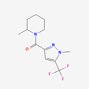 (2-methylpiperidin-1-yl)[1-methyl-5-(trifluoromethyl)-1H-pyrazol-3-yl]methanone