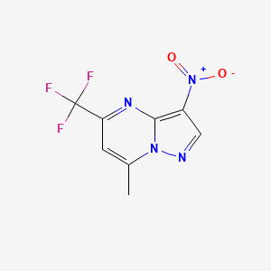 7-Methyl-3-nitro-5-(trifluoromethyl)pyrazolo[1,5-a]pyrimidine