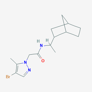 N-[1-(bicyclo[2.2.1]hept-2-yl)ethyl]-2-(4-bromo-5-methyl-1H-pyrazol-1-yl)acetamide