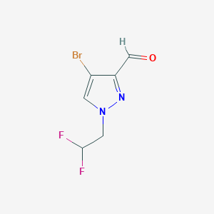 4-Bromo-1-(2,2-difluoroethyl)-1H-pyrazole-3-carbaldehyde