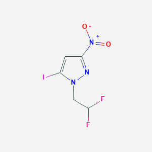 1-(2,2-Difluoroethyl)-5-iodo-3-nitro-1H-pyrazole